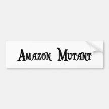 Amazonas-Mutant-Aufkleber Autoaufkleber