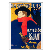 Ambassadeurs Aristide Bruant dans Sohn Kabarett Karte