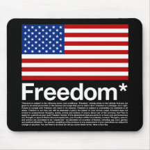 Amerika: Freiheitsbedingungen - Mousepads