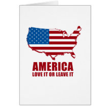 Amerika. Liebe verlässt es oder es Grußkarten