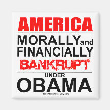 Amerika-Moralisch u. finanziell Bankrupt unter Oba Kühlschrankmagnete