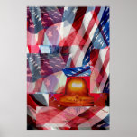 Amerikanische Flagge #3 Posterdruck