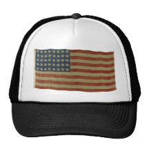 Amerikanische Flagge mit 40 Sternen Netzkappe