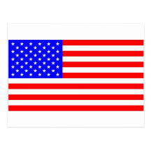 AMERIKANISCHE FLAGGE POSTKARTE