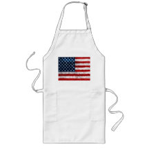 Amerikanische Flaggen-Porträt GRILLEN Schürze
