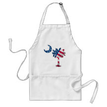 Amerikanische FlaggePalmetto Schürze