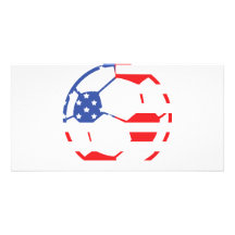 amerikanische Fußballikone Photokarte