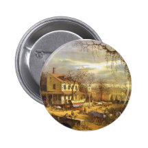 Amerikanische Landschaft das Gasthaus auf dem Stra Buttons