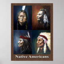 Amerikanische Ureinwohner Plakatdruck