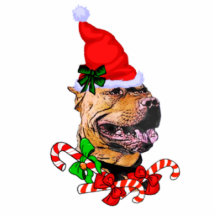 Amerikanische Verzierung Pitbull-Terriers Chritsma Acrylausschnitte