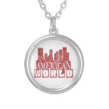 Amerikanische Welt Selbst Gestalteter Schmuck