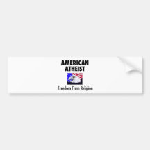 Amerikanischer Atheist Autosticker