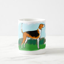 Amerikanischer Foxhound-Becher Teehaferl