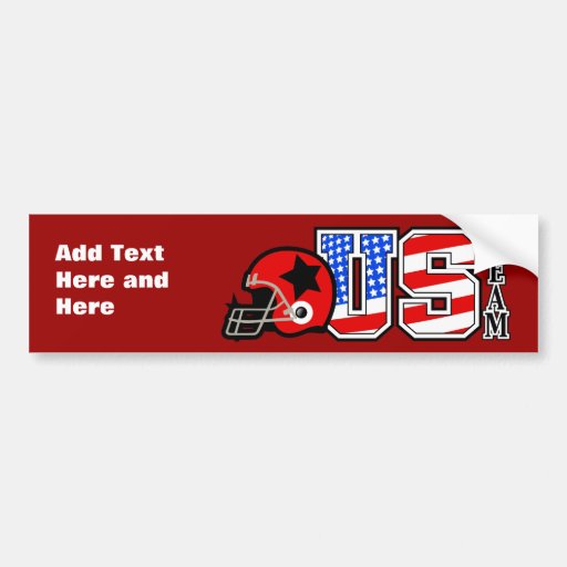 Amerikanischer Fußball 2 Autoaufkleber