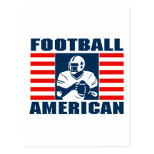 Amerikanischer Fußball Postkarte