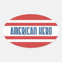 Amerikanischer Held - Aufkleber