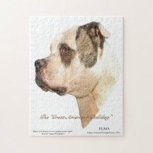 Amerikanisches Bulldoggen-Profil Puzzles