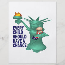 Amerikanisches Kind Personalisierte Flyer