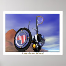 Amerikanisches Rad Plakat
