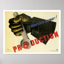 Amerikas Antwort! Produktion Plakat