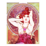 Amethyst-Einladungen Alphonse Mucha