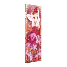 Amethyst Leinwand-Plakat Alphonse Mucha Leinwanddruck