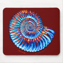 Ammonitfossil Mauspad