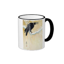 Amsel im Schnee, Ikeda Koson Haferl