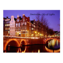 Amsterdam, Stadt der Lichter (durch St.K.) Postkarten