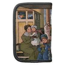 "An Bord des Schiffs" Vintage Illustration Mappe