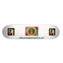 Ananas-Kopf-LiveSkateboard Skateboard Deck