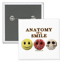 Anatomie eines Lächelns Anstecknadelbuttons