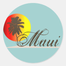 Andenken Mauis Hawaii Sticker