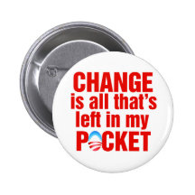 Änderung ist alle, die in meinem Tasche antiobama  Button