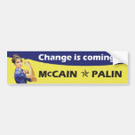 "Änderung ist kommendes" McCain/Palin Republikaner Autosticker