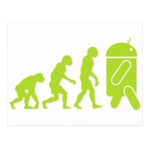 Androide Evolution Postkarte
