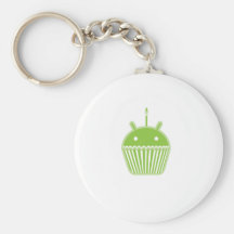 Androider kleiner Kuchen Schlüsselanhänger
