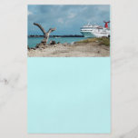 angekoppeltes Kreuzfahrt shiop Flyerdesign