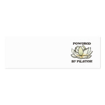 Angetrieben durch Pilates Lotus Visitenkarten Vorlage