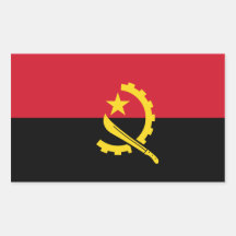 Angola-Flaggen-Aufkleber