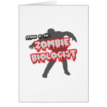 Angriff des Zombie-Biologen Grußkarten
