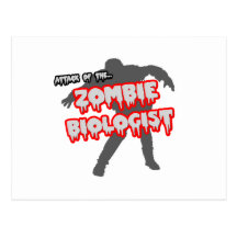 Angriff des Zombie-Biologen Postkarte