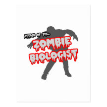 Angriff des Zombie-Biologen Postkarten