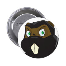 Animation Ninja Biber Anstecknadel