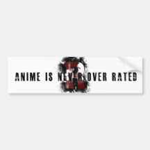 Anime ist nie über bewertetem! auto aufkleber