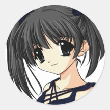 Anime-Mädchen-Aufkleber
