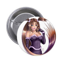 Anime-Mädchen - Nikki Anstecknadel