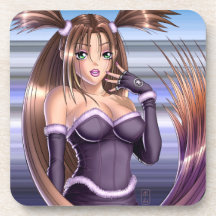 Anime-Mädchen - Nikki Getränk Untersetzer