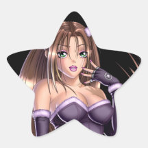 Anime-Mädchen - Nikki Sticker