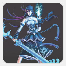Anime-Piraten-Mädchen Aufkleber